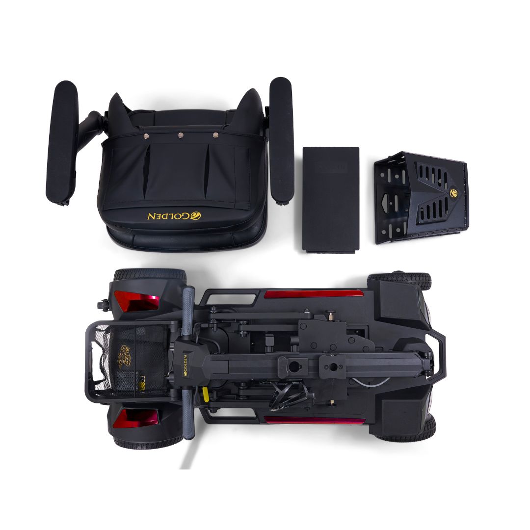 Buzzaround Carry-On HD 4 Wheel Folding Scooter GB220 - Airline Approved*