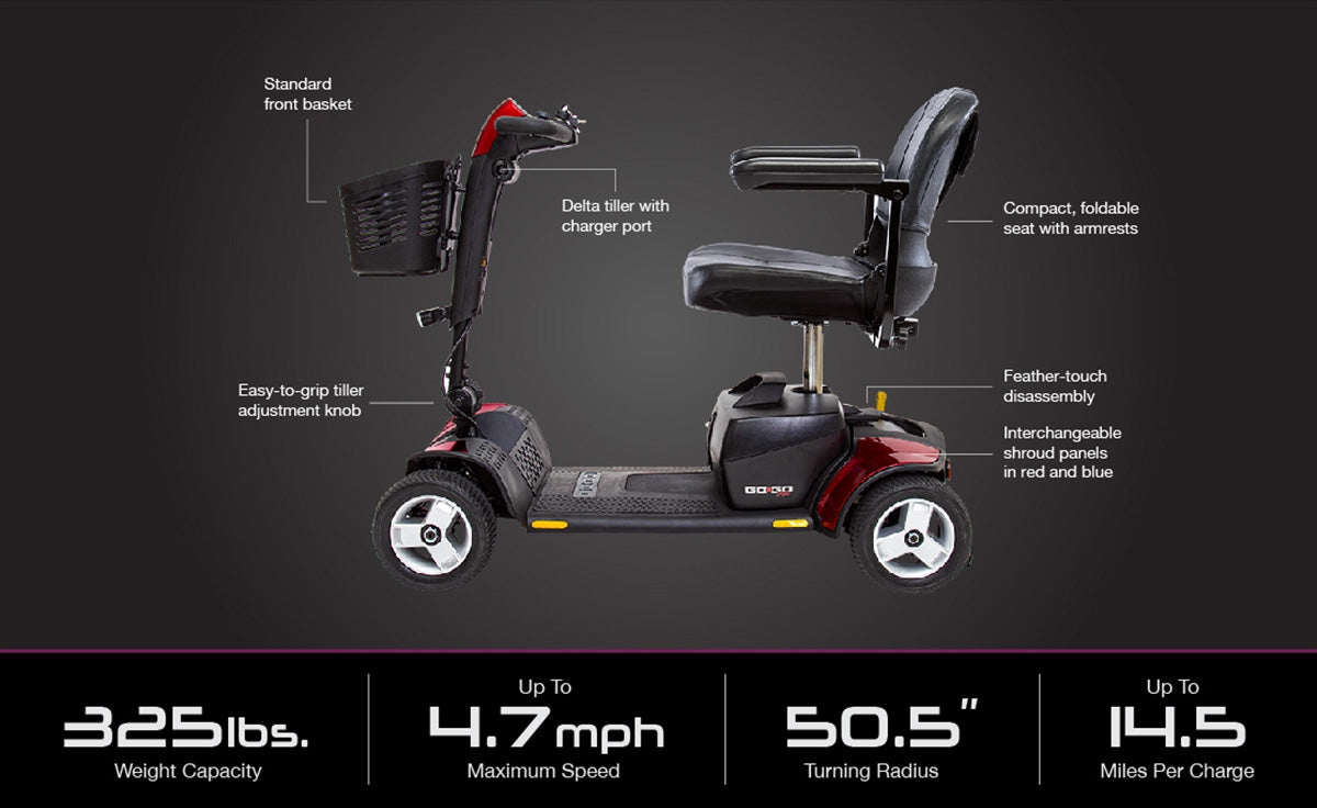 Pride Go Go Sport 4 wheel Mobility Scooter