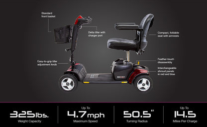 Pride Go Go Sport 4 wheel Mobility Scooter