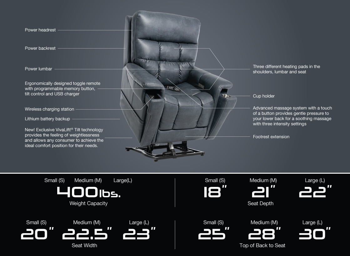 Pride VivaLift! Ultra PLR4955 Lift Recliner