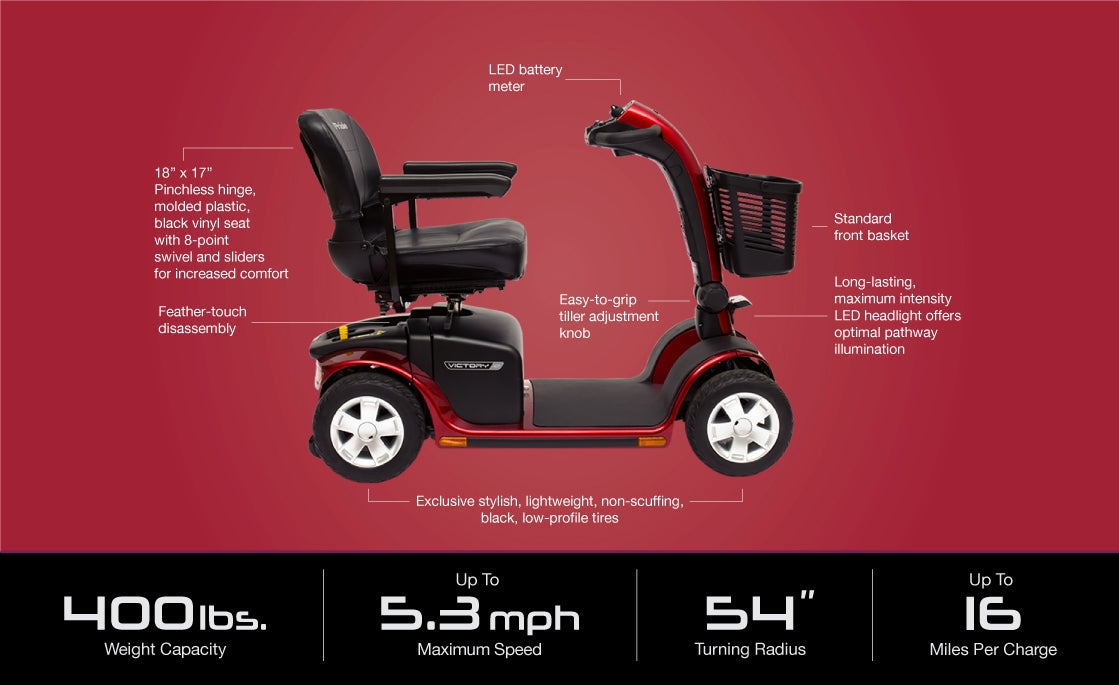 Victory 10.2 3-Wheel Mobility Scooter