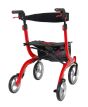 Nitro 4 Wheel Rollator Walker by Drive™ Small to Tall Sizes