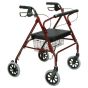Bariatric 4 Wheel Rollator Walker by Drive™ 500lb Capacity and 8 inch wheels