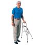 Side Step Folding Walker Adjustable Height by Drive with 300 lbs. Weight Capacity